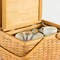 Vintiquewise Woodchip Picnic Storage Basket with Cover and Movable Handles, Small QI004013.S - alternate 6